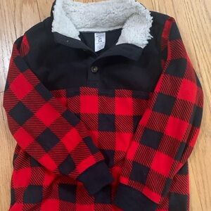 Carter's Red and Black Plaid Kids Jacket
